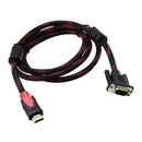 Cabo Adaptador VGA para HDMI 1,8 Metros para PC, Notebook, Monitor, TV e Projetor