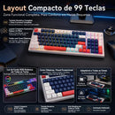 Teclado Gamer com Fio TANKIX 99 Teclas ABNT2 USB com Iluminação RGB