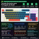 Teclado Gamer com Fio TANKIX 99 Teclas ABNT2 USB com Iluminação RGB