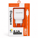Carregador H’MASTON H62-3 3USB 8.1A Turbo + Cabo USB