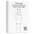 Carregador de Tomada USB-C Bivolt + Cabo Tipo C de 1 Metro para iPhone 15 e 16