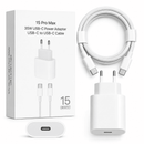 Carregador de Tomada USB-C Bivolt + Cabo Tipo C de 1 Metro para iPhone 15 e 16