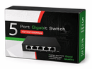 Switch Ethernet Industrial Gigabit 5/8 Portas RJ45 10/100/1000 Mbps