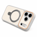 Capa Premium Fosca com Suporte de Anel Magnético MagSafe para iPhone 16 ao 17 Pro Max