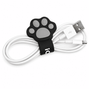 Kit 2 Organizadores de Cabos Pata de Gato Silicone Porta Fios para Carregador Fone de Ouvido e USB