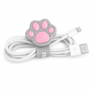 Kit 2 Organizadores de Cabos Pata de Gato Silicone Porta Fios para Carregador Fone de Ouvido e USB