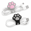Kit 2 Organizadores de Cabos Pata de Gato Silicone Porta Fios para Carregador Fone de Ouvido e USB