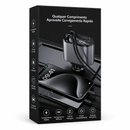 Carregador Veicular Turbo 120W 4 em 1 com Cabos Retráteis com Display Digital