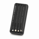 Power Bank 20.000mah com Display Turbo e 4 Cabos Integrados