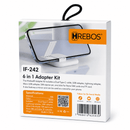 Adaptador Kit 6 Em 1 Com Espelho E Suporte De Mesa Hrebos