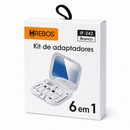 Adaptador Kit 6 Em 1 Com Espelho E Suporte De Mesa Hrebos
