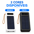 Carregador Portátil Power Bank Solar 20.000mah | Cabos 4 em 1