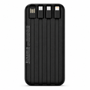 Carregador Portátil Power Bank 10000mAh 4 Cabos e Indução