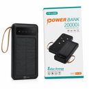 Carregador Portátil Power Bank Solar 20.000mah | Cabos 4 em 1