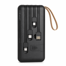 Carregador Portátil Power Bank Solar 20.000mah | Cabos 4 em 1
