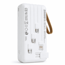 Carregador Portátil Power Bank Solar 20.000mah | Cabos 4 em 1