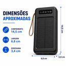 Carregador Portátil Power Bank Solar 20.000mah | Cabos 4 em 1