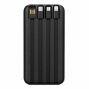 Carregador Portátil Power Bank 10000mAh 4 Cabos e Indução