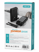 Carregador Portátil Power Bank Solar 20.000mah Com cabos 4 em 1