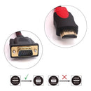 Cabo Adaptador VGA para HDMI 1,8 Metros para PC, Notebook, Monitor, TV e Projetor