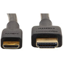 Cabo Mini HDMI para HDMI de Alta Velocidade para Câmera, Filmadora, Tablet e Placa de Vídeo